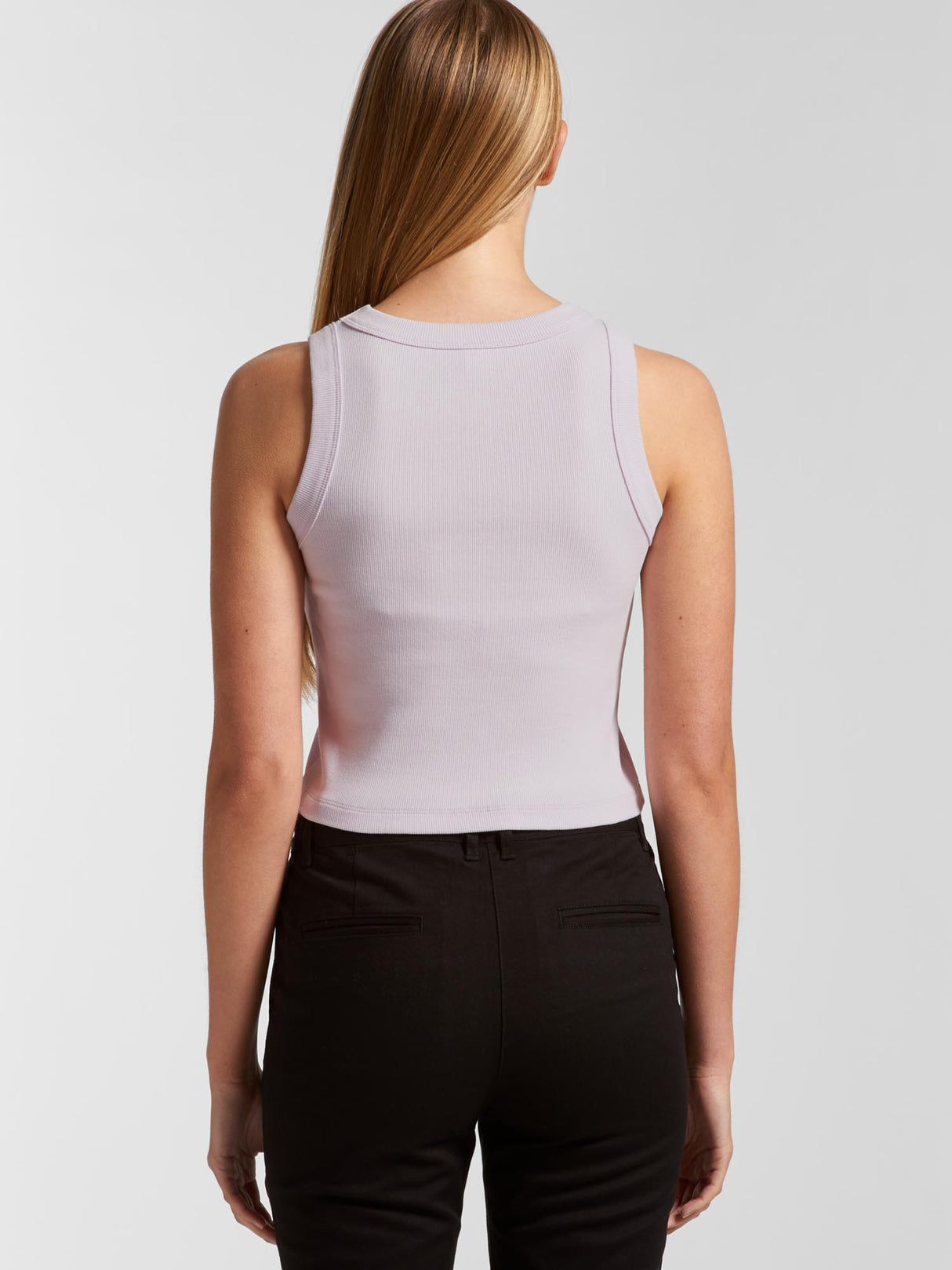 Womens Organic Rib Crop Tank