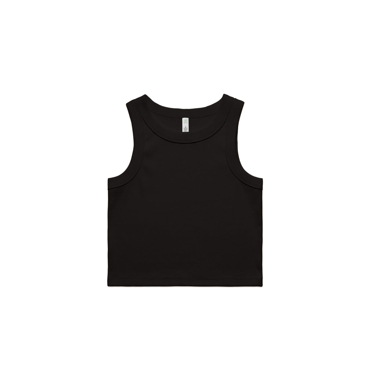 Womens Organic Rib Crop Tank