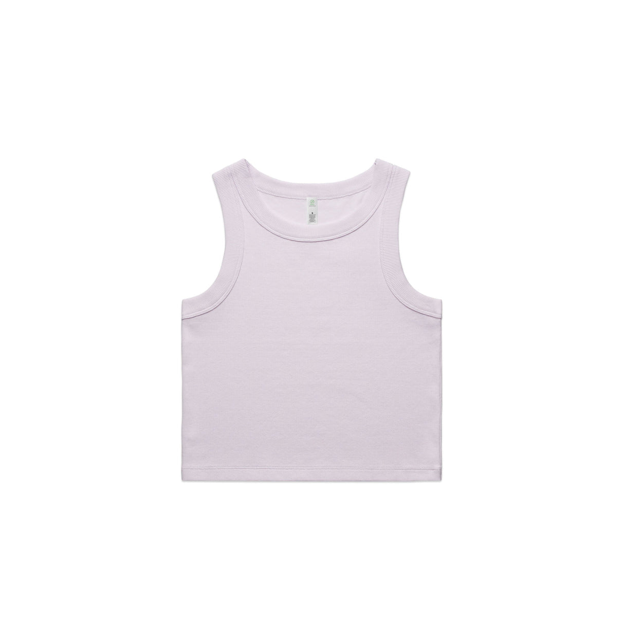 Womens Organic Rib Crop Tank
