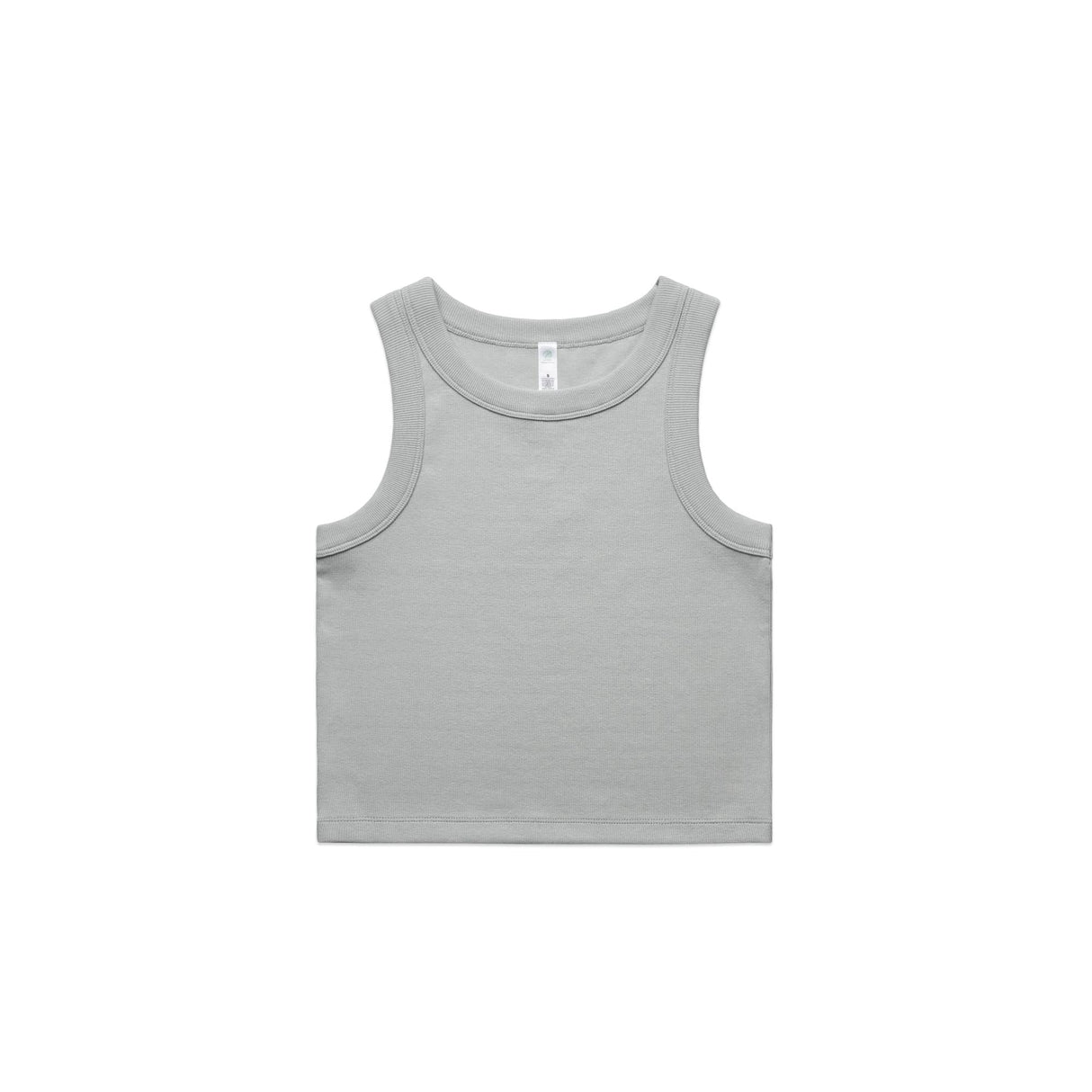 Womens Organic Rib Crop Tank