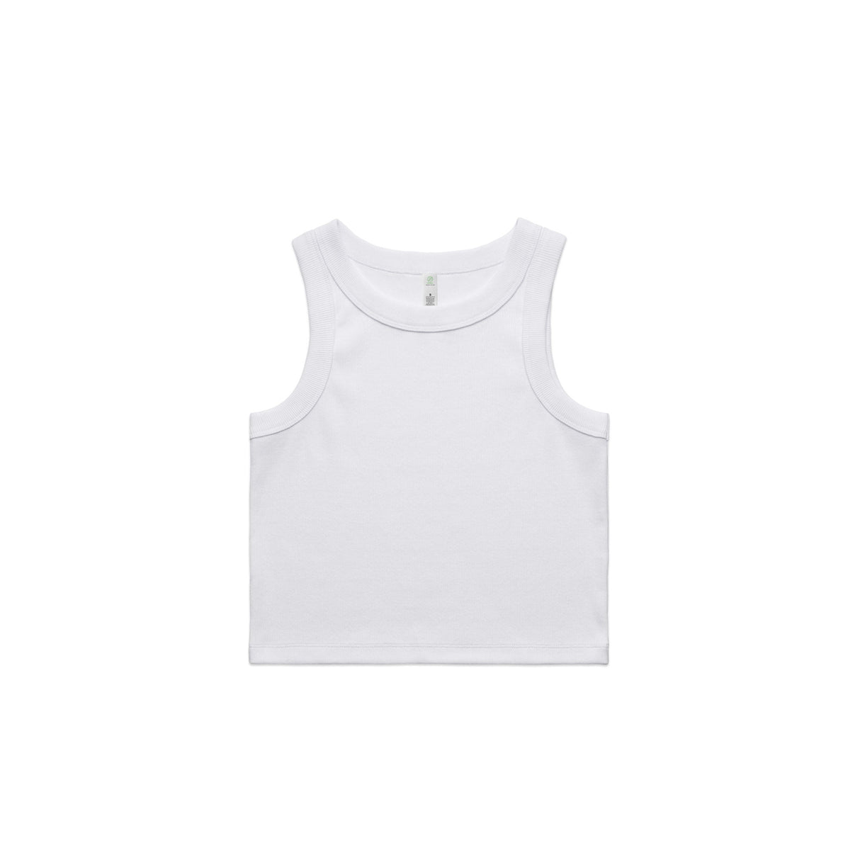 Womens Organic Rib Crop Tank