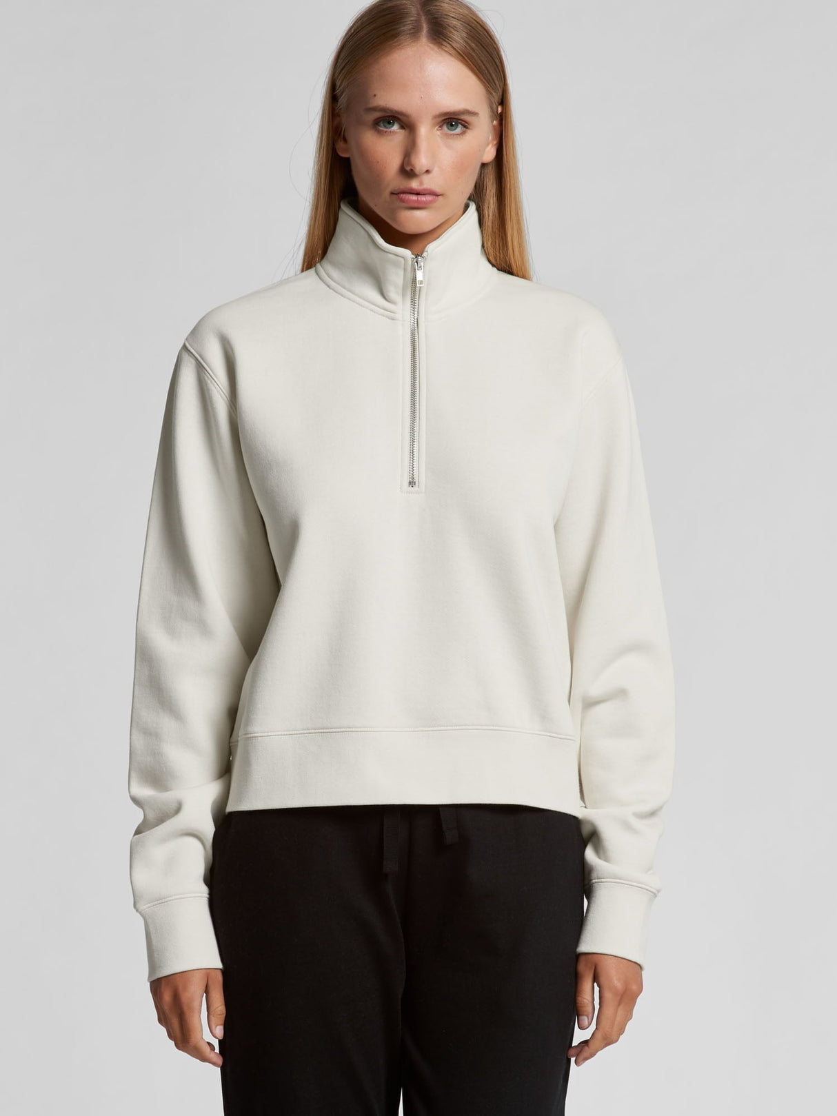 Womens Stencil Half Zip