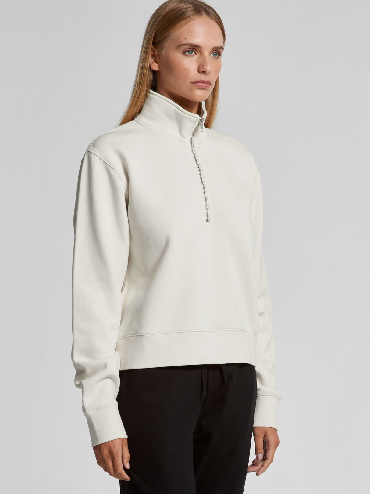 Womens Stencil Half Zip