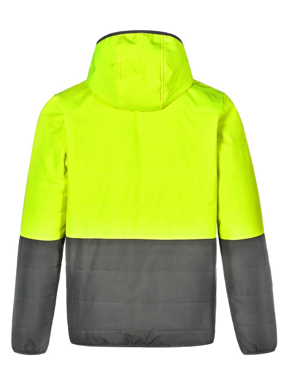 Unisex Hi-Vis Modern Styling Hooded Puffer Jacket