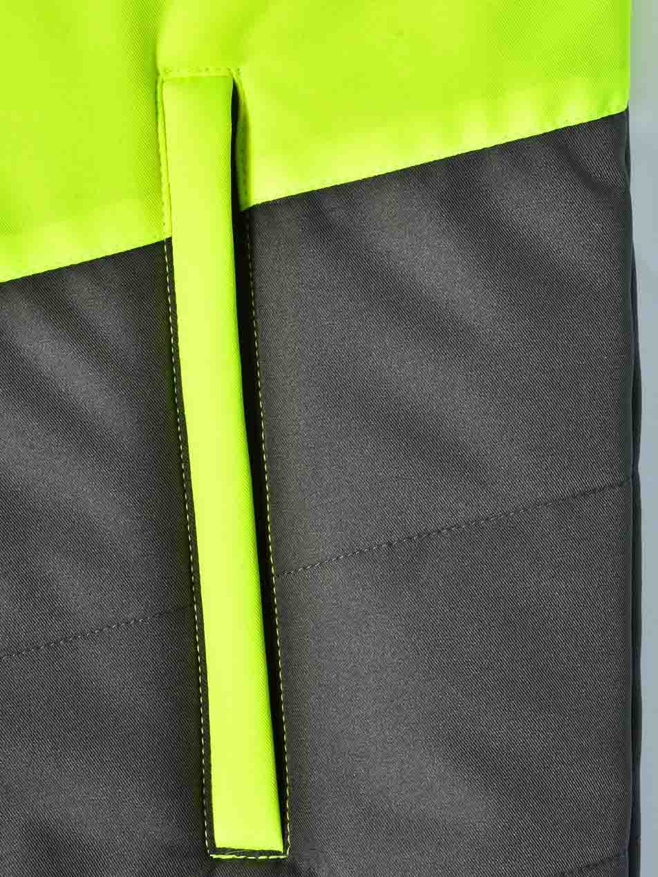 Unisex Hi-Vis Modern Styling Hooded Puffer Jacket