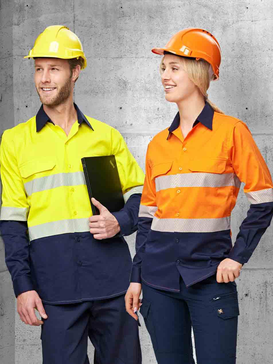 Unisex Hi-Vis Cool Breeze Long Sleeve Shirt with Segmented Taping