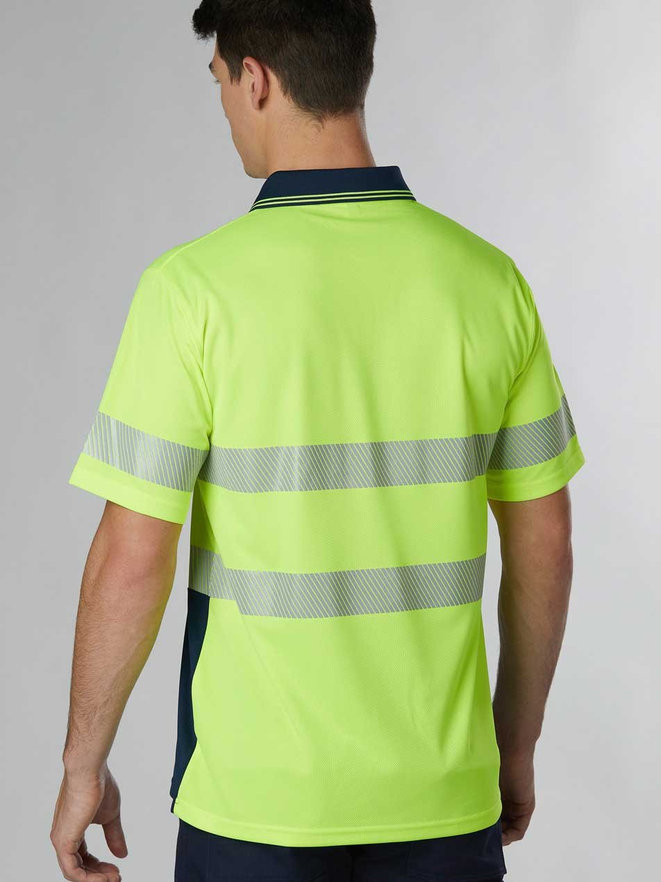 Unisex Hi-Vis CoolDry Segmented Short Sleeve Polo