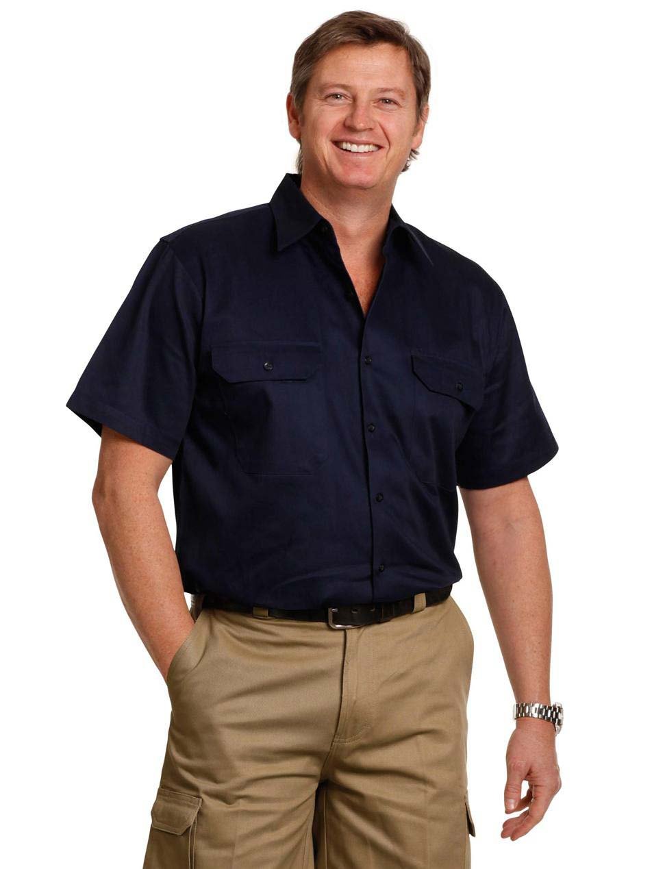 Mens Cool Breeze Cotton Short Sleeve Shirt