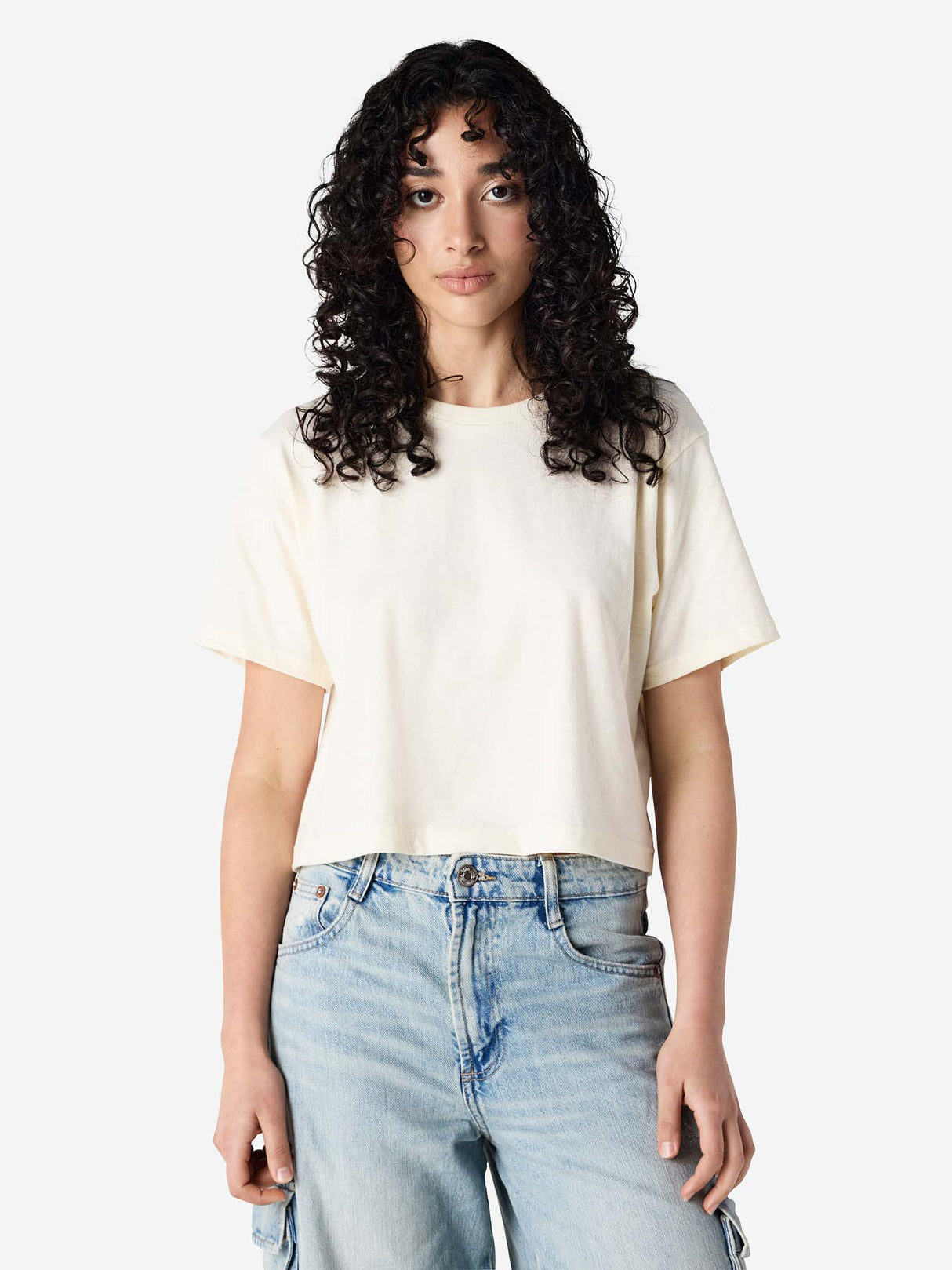 Womens Fine Jersey Boxy T-shirt