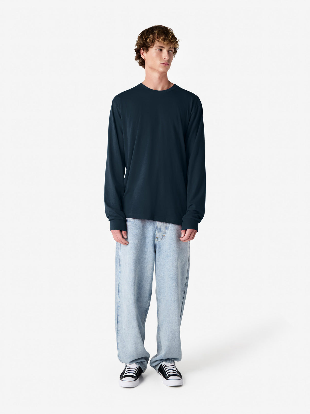 Unisex Fine Jersey Long Sleeve T-Shirt