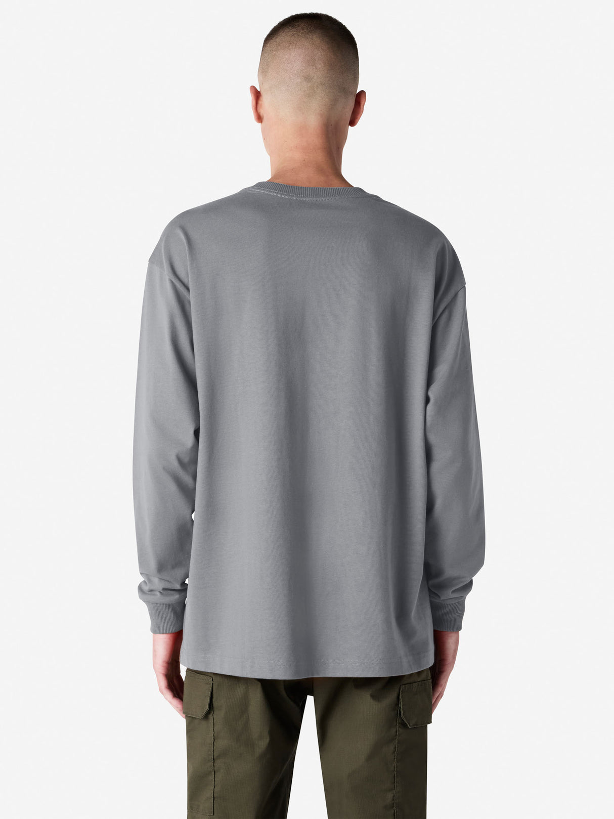 Unisex Super Heavyweight Oversized Long Sleeve T-Shirt with Pocket