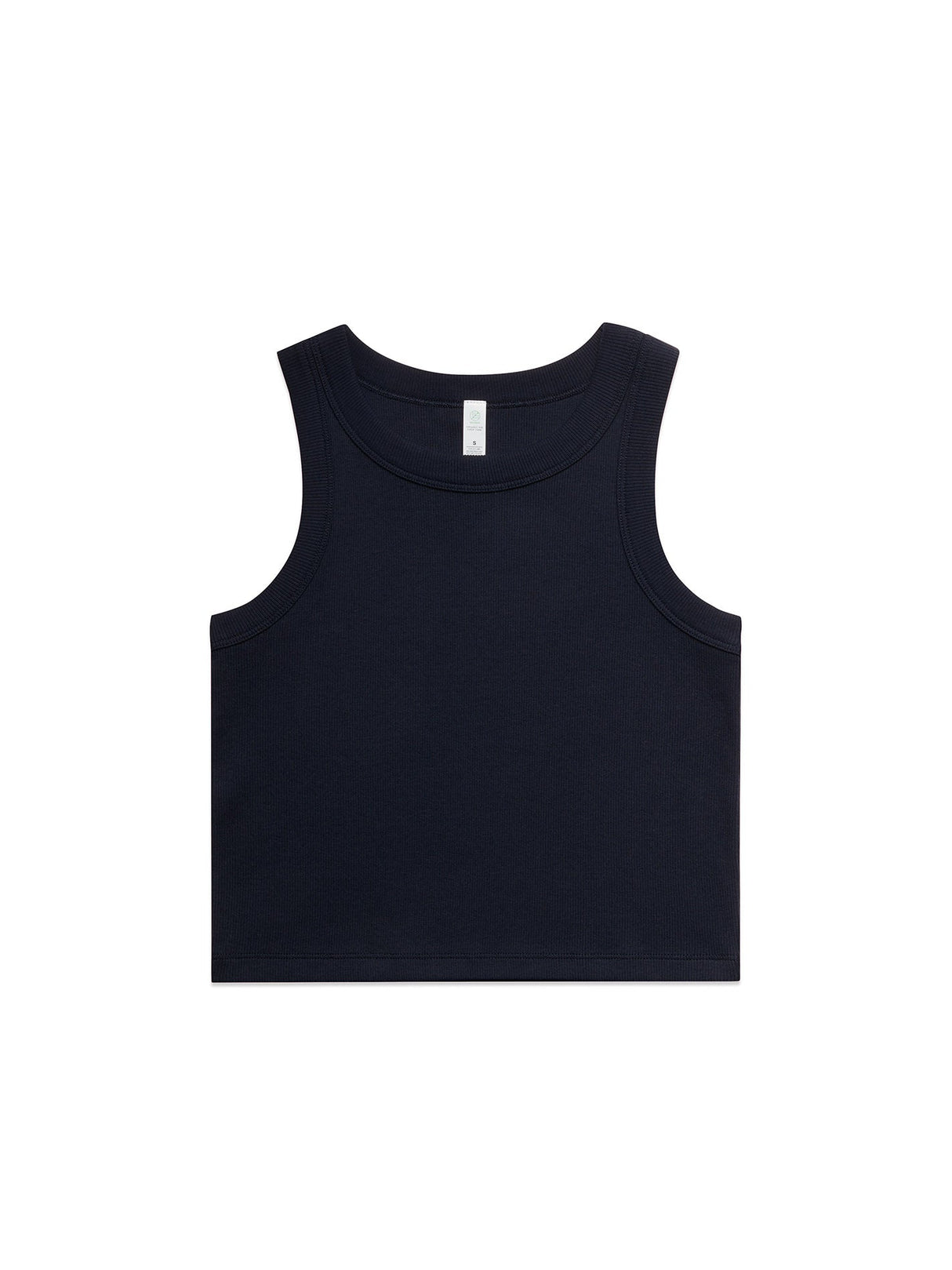 Womens Organic Rib Crop Tank