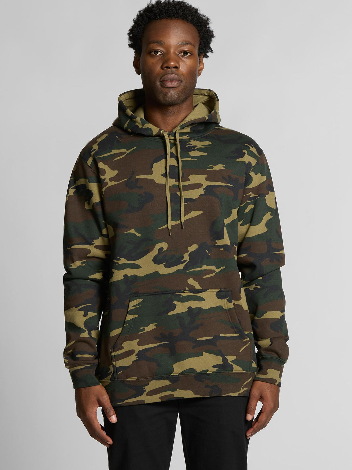 Mens Stencil Camo Hood