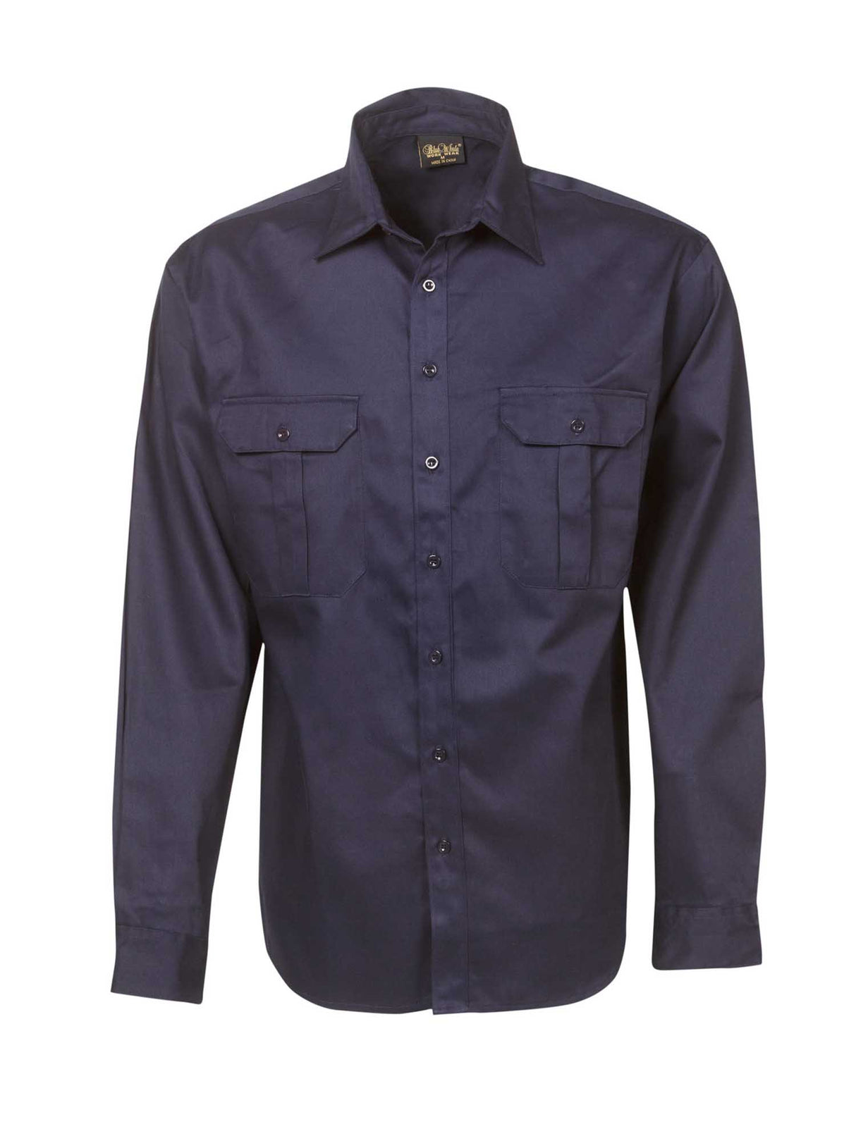 Cotton Drill Work Long Sleeve Shirt