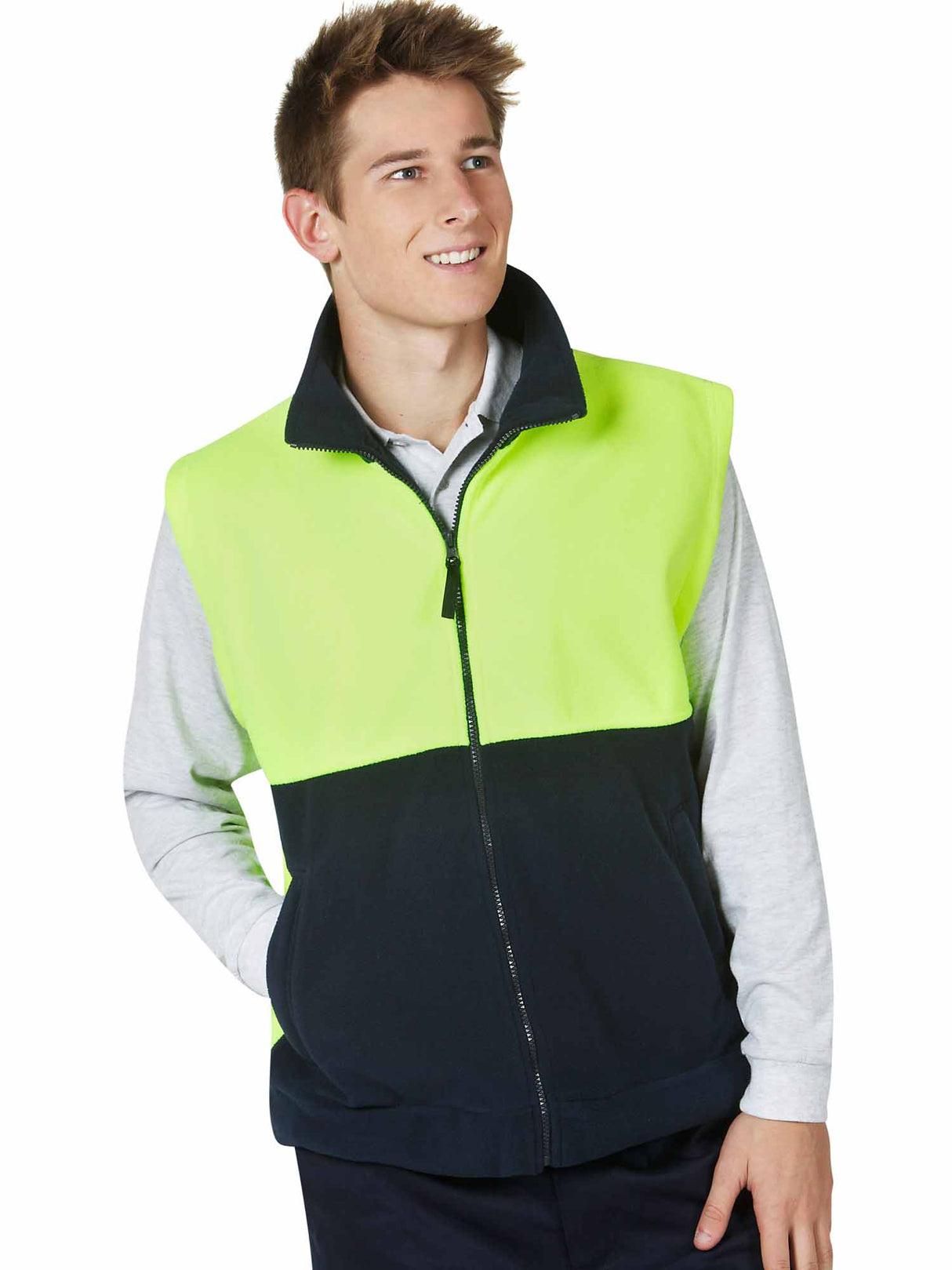 Hi Vis Polar Fleece Vest