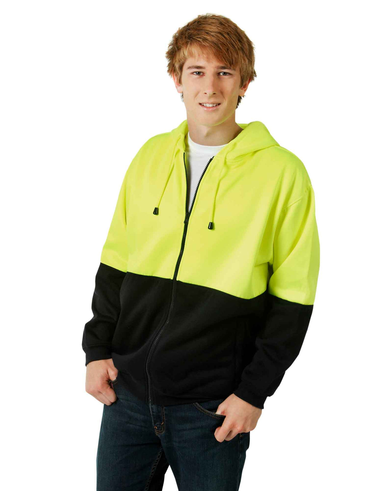Hi Vis Fleecy Full Zip Hoodie