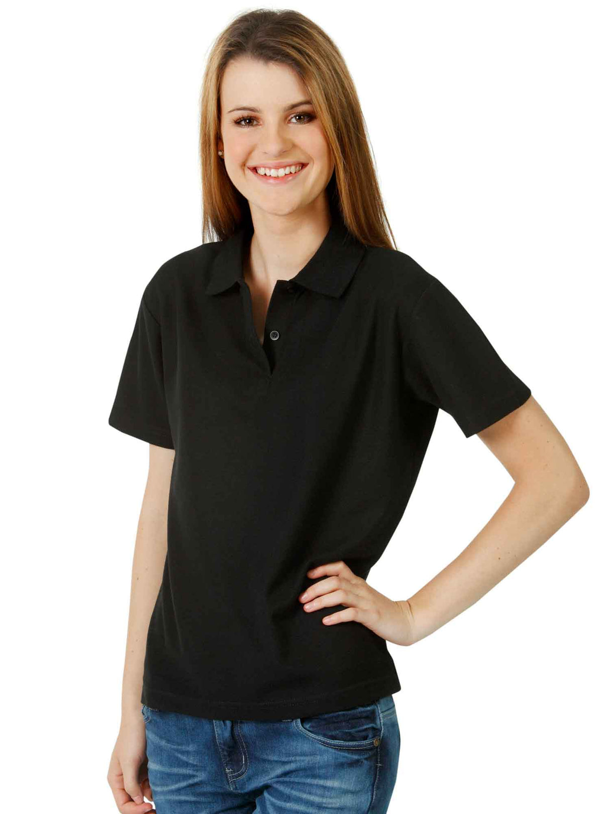 Ladies Premium Fine Pique Knit Polo