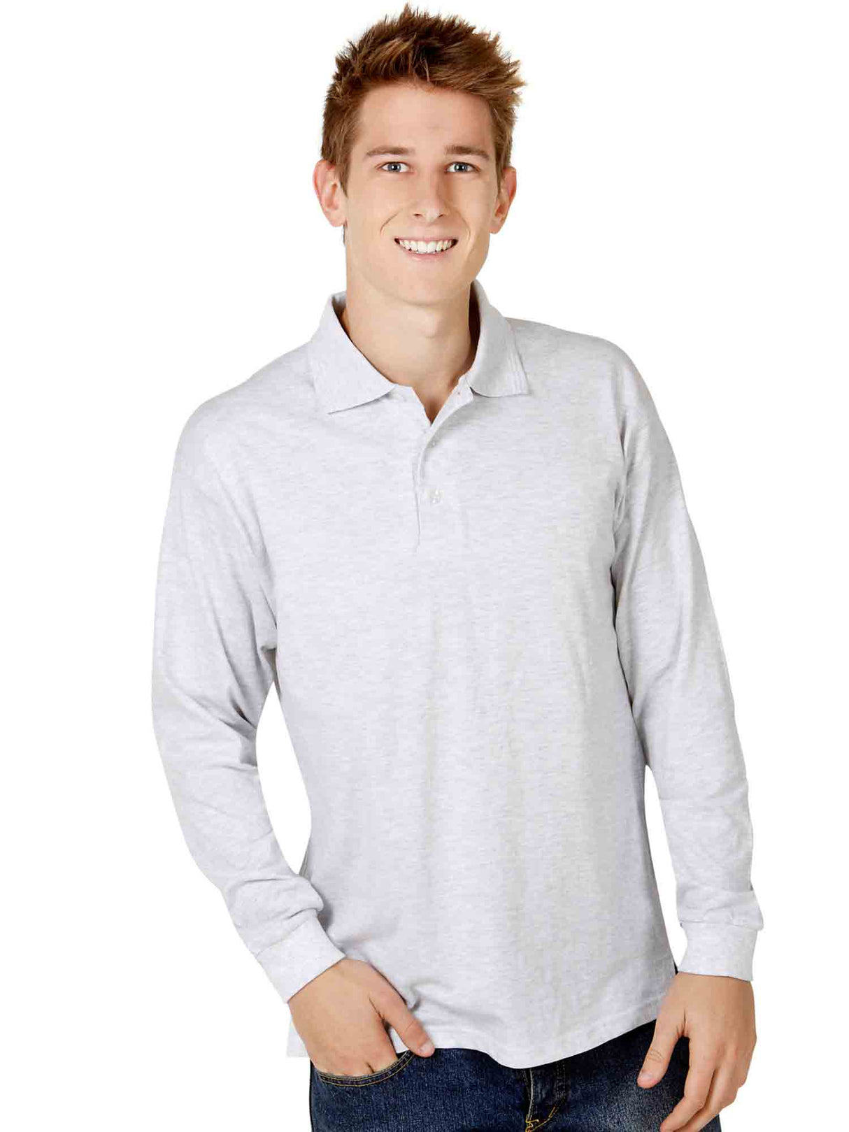 Premium Pre-Shrunk Cotton Long Sleeve Polo