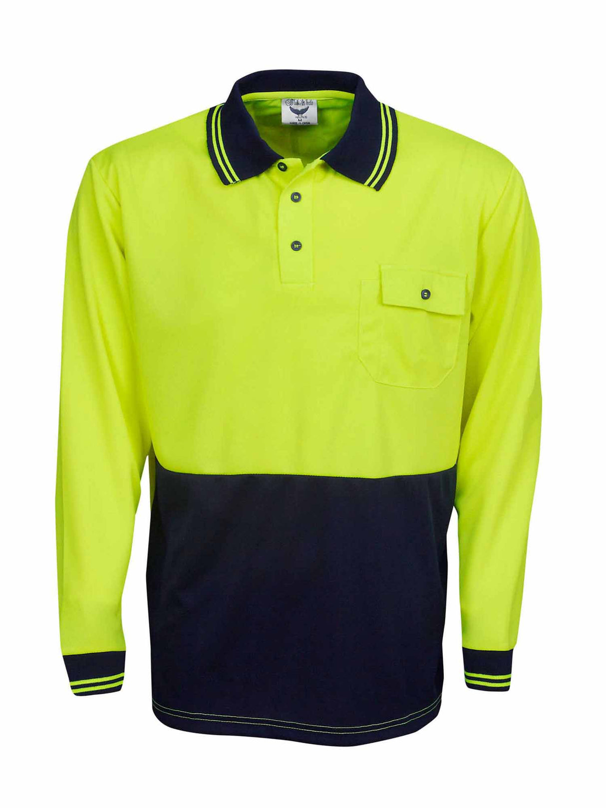 Hi Vis Cool Dry Long Sleeve Polo