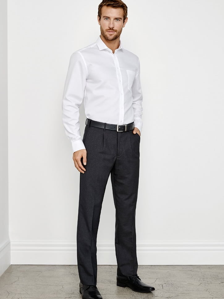 Mens Classic Pleat Front Pants
