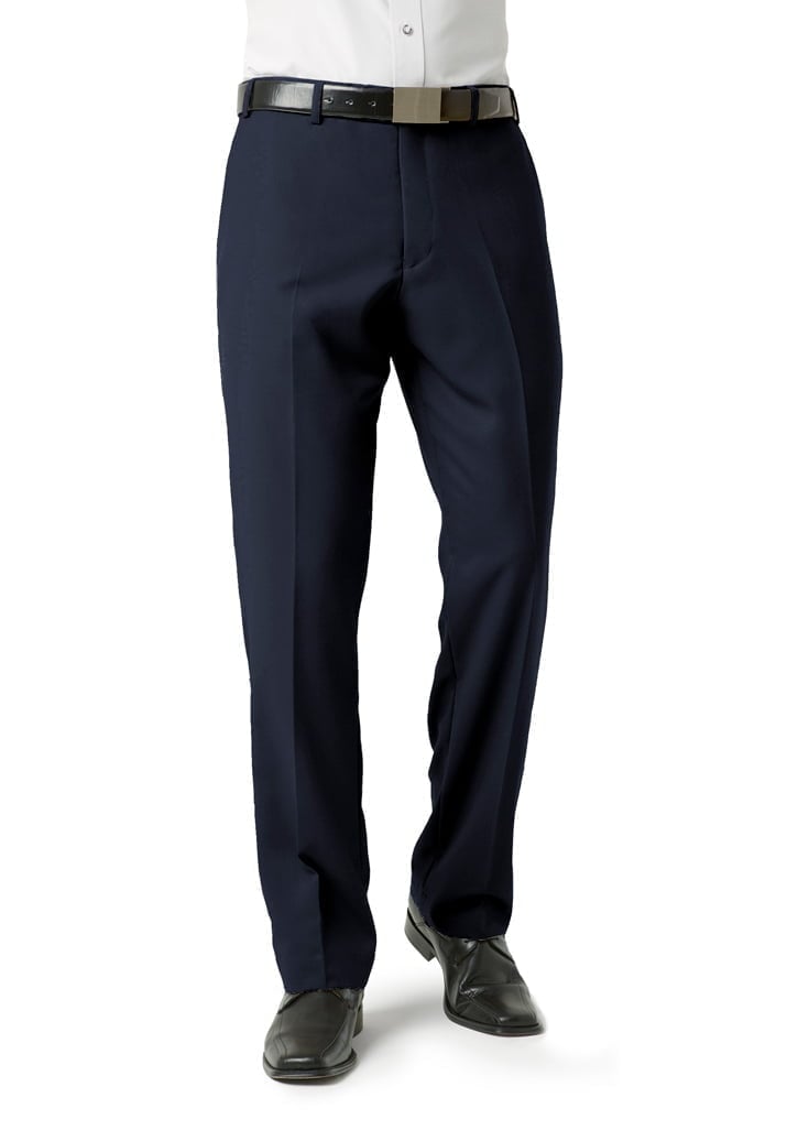 Mens Classic Flat Front Pants