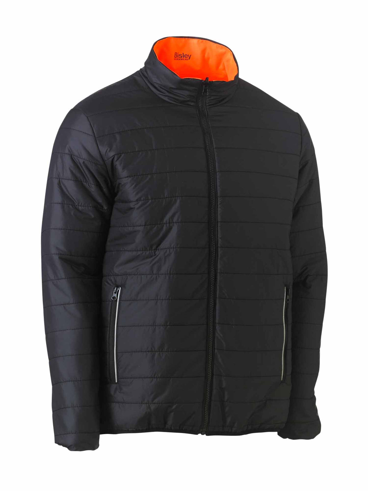 Mens Taped Hi Vis Reversible Puffer Jacket
