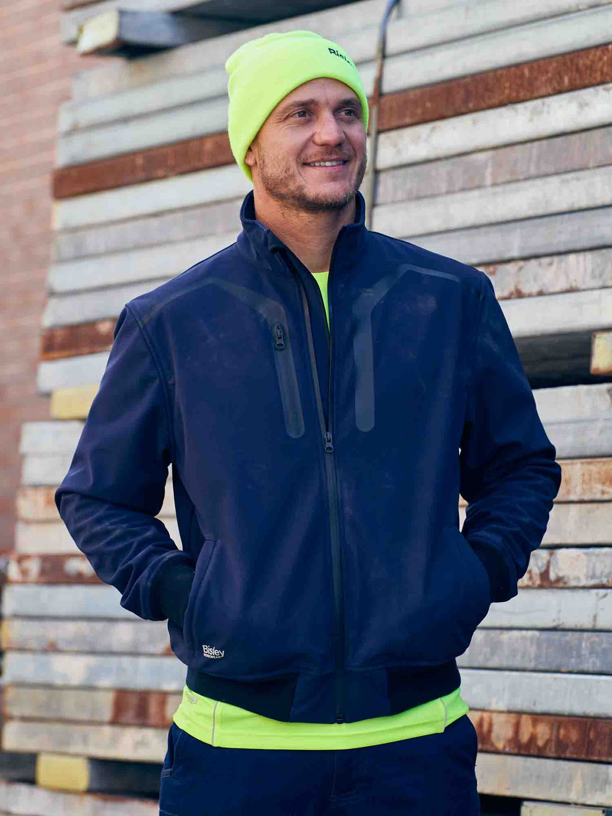 Mens Premium Soft Shell Bomber Jacket