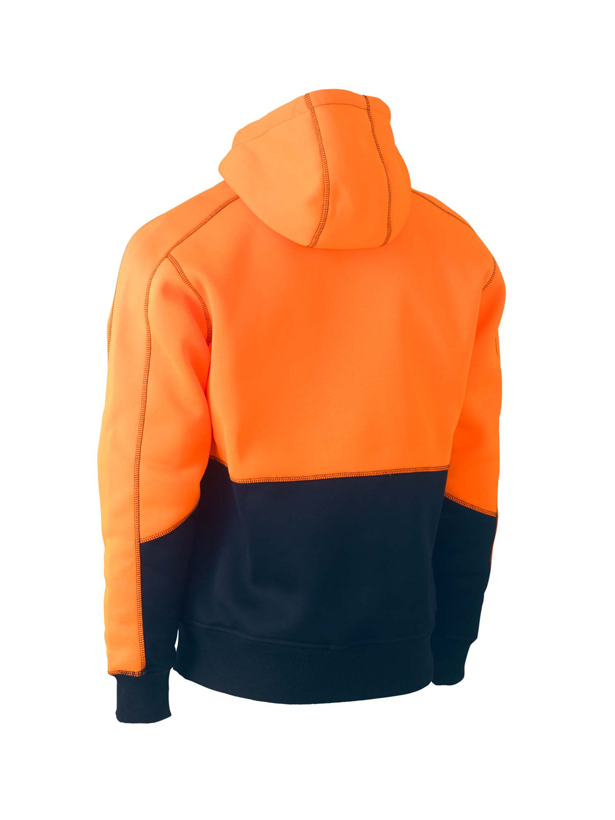 Mens Hi Vis Fleece Hoodie Pullover