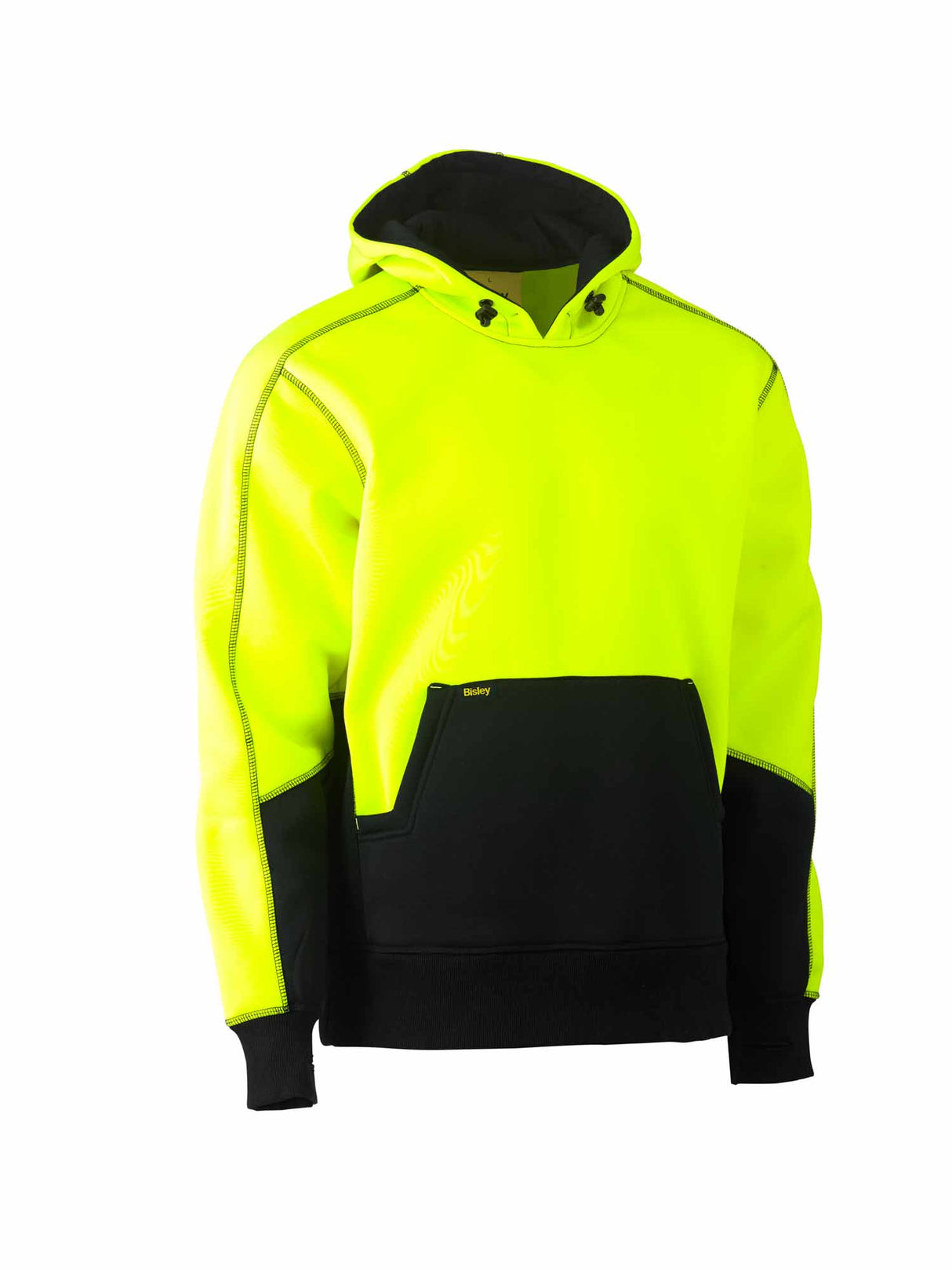 Mens Hi Vis Fleece Hoodie Pullover