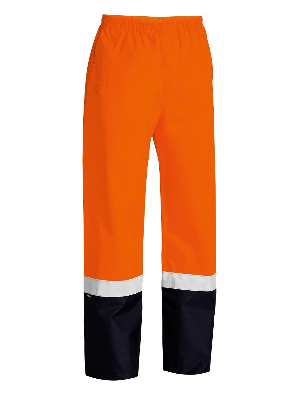 Mens Taped Hi Vis Rain Shell Pants
