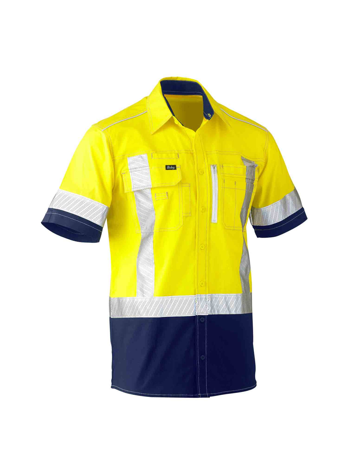 Mens Flx & Move X Taped Hi Vis Utility Shirt