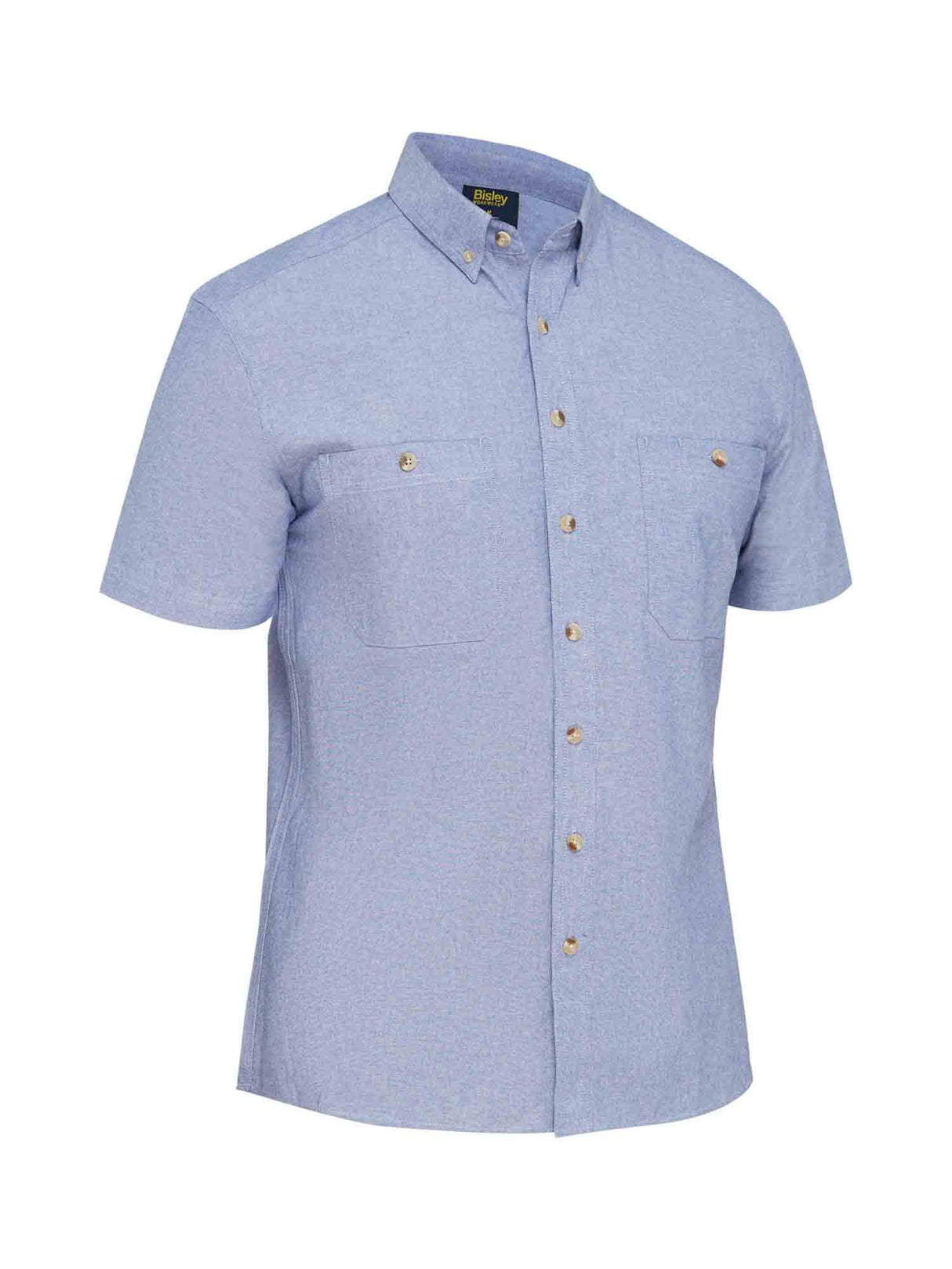 Mens Short Sleeve Chambray Shirt
