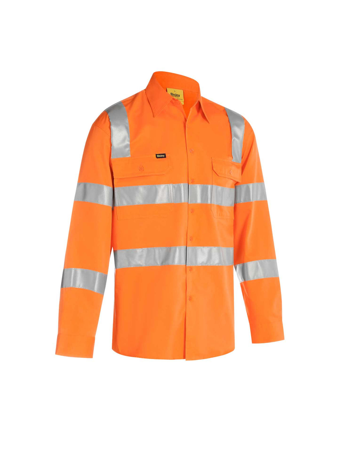 Mens Long Sleeve Taped Biomotion Hi Vis Cool Lightweight Shirt