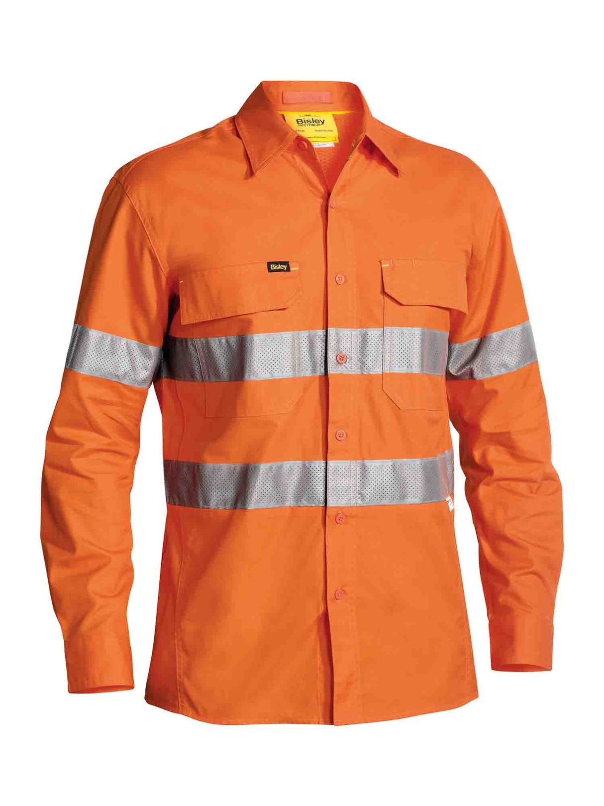 Mens Long Sleeve X Airflow Taped Hi Vis Ripstop Shirt