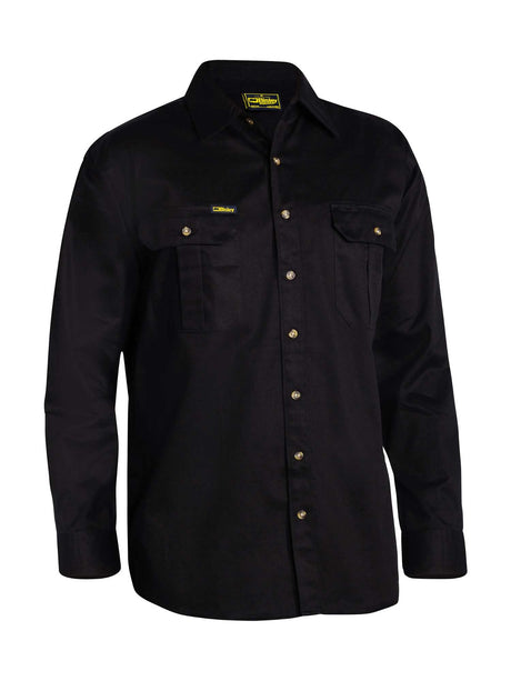 Mens Original Long Sleeve Cotton Drill Shirt