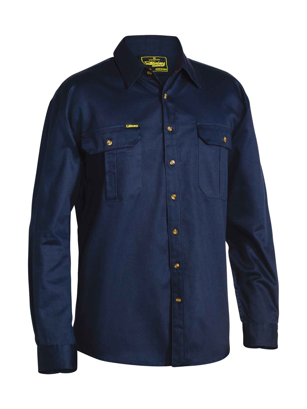 Mens Original Long Sleeve Cotton Drill Shirt