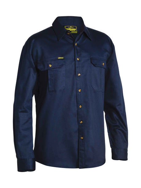 Mens Original Long Sleeve Cotton Drill Shirt