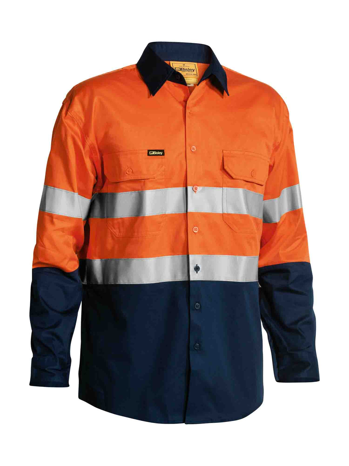 Mens Long Sleeve Taped Hi Vis Cool Lightweightill Shirt