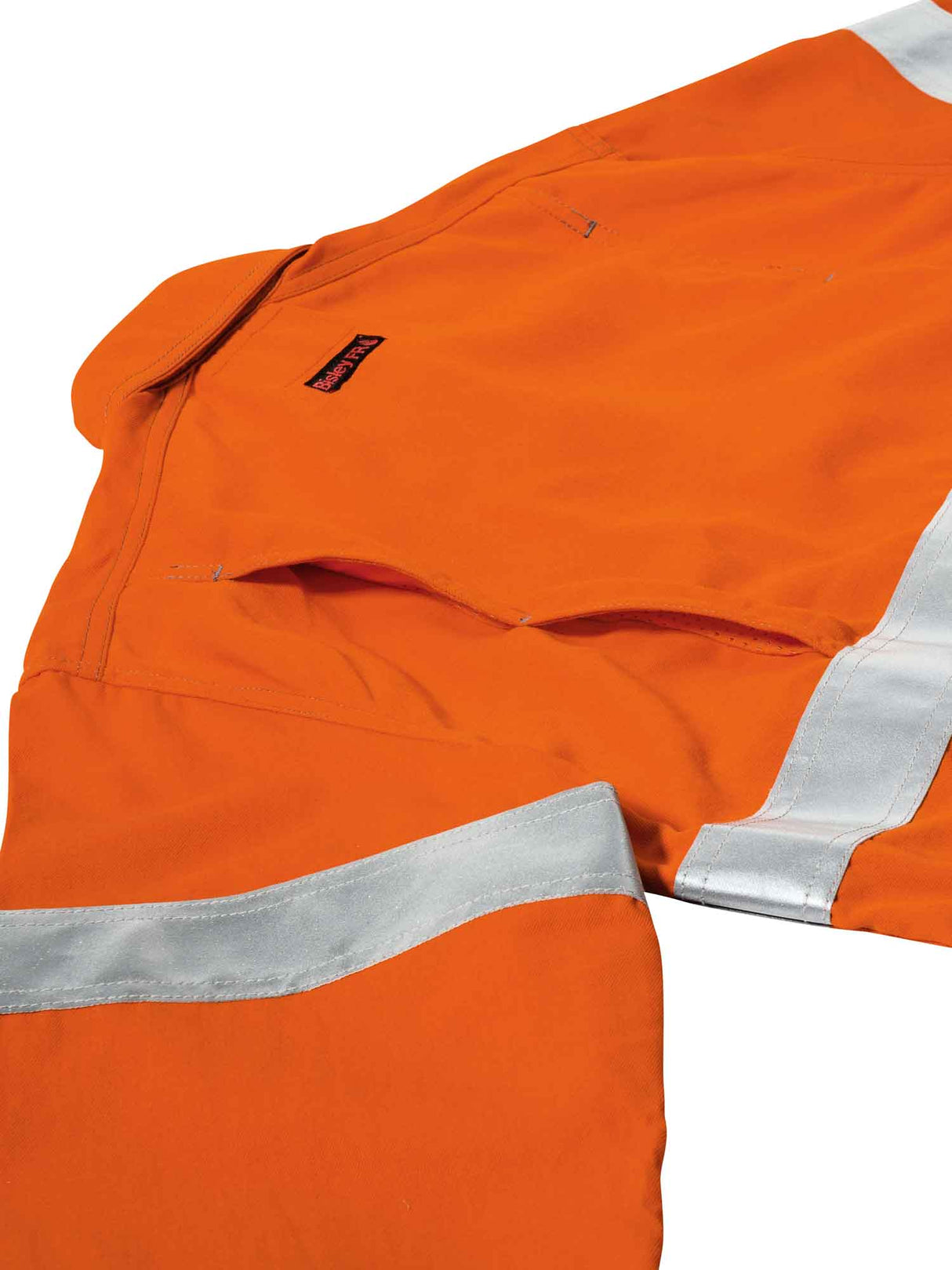 Mens Long Sleeve Tencate Tecasfe Plus 700 Taped Hi Vis FR Vented Shirt