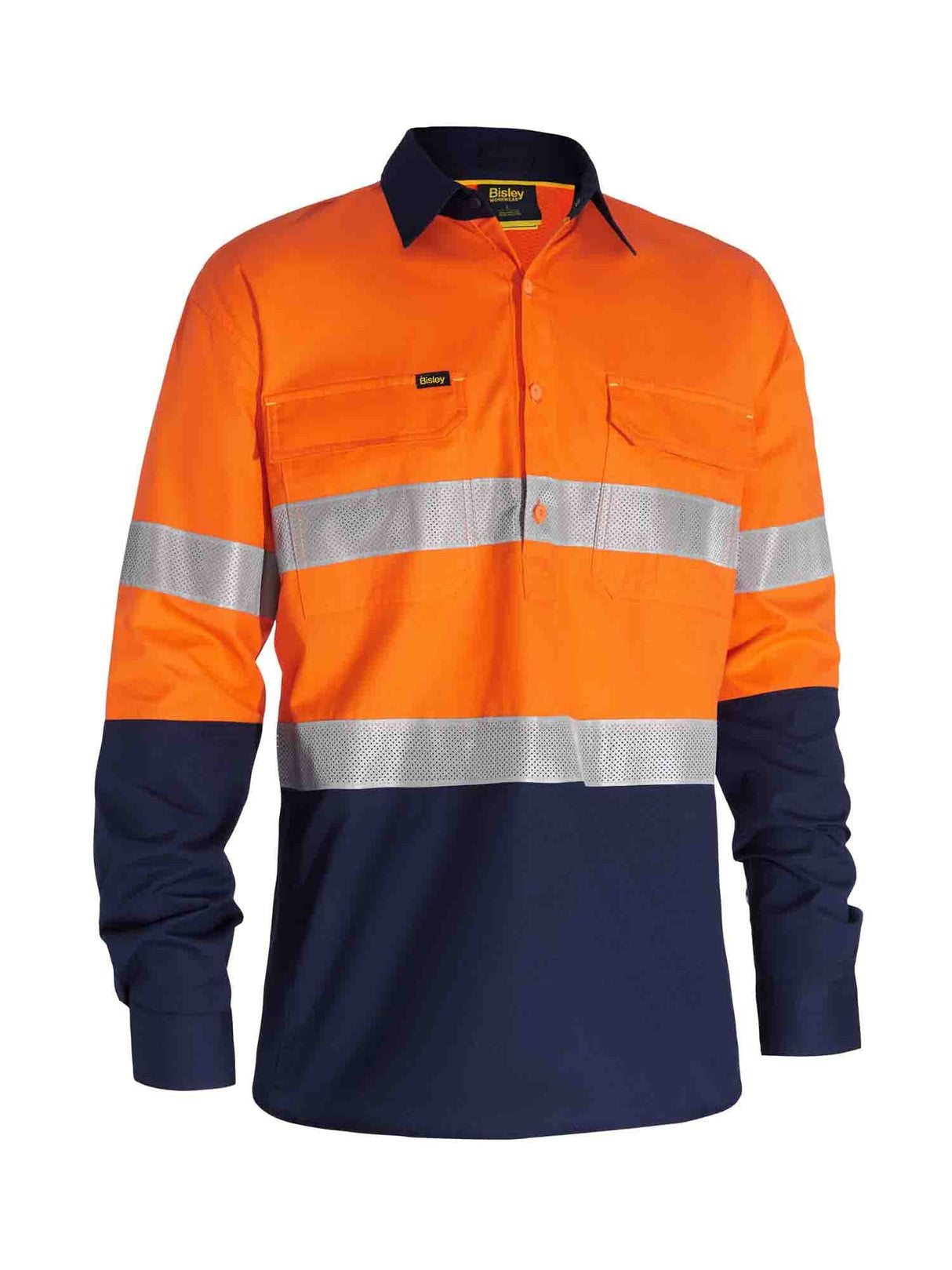 Mens X Airflow Closed Front Taped Hi Vis Ripstop Shirt