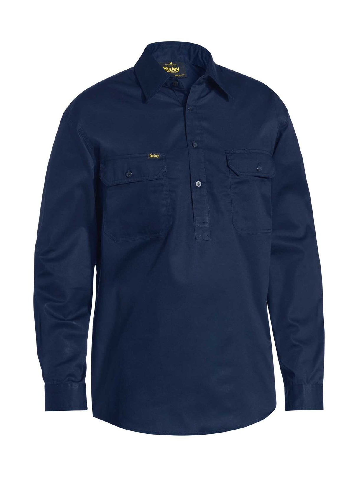 Mens Closed Front Cool Lightweight Drill Shirt
