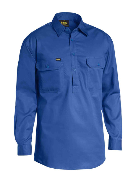 Mens Closed Front Cool Lightweight Drill Shirt