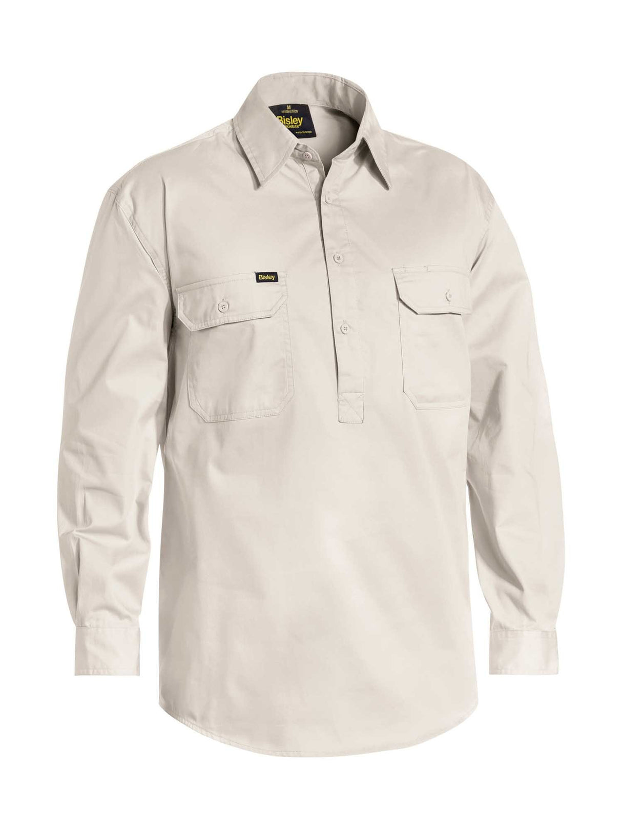 Mens Closed Front Cool Lightweight Drill Shirt