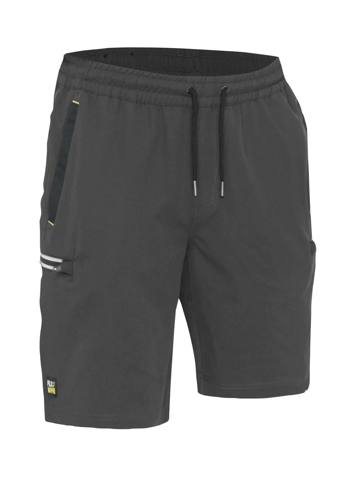 Mens Flx & Move 4 Way Stretch Elastic Waist Cargo Shorts