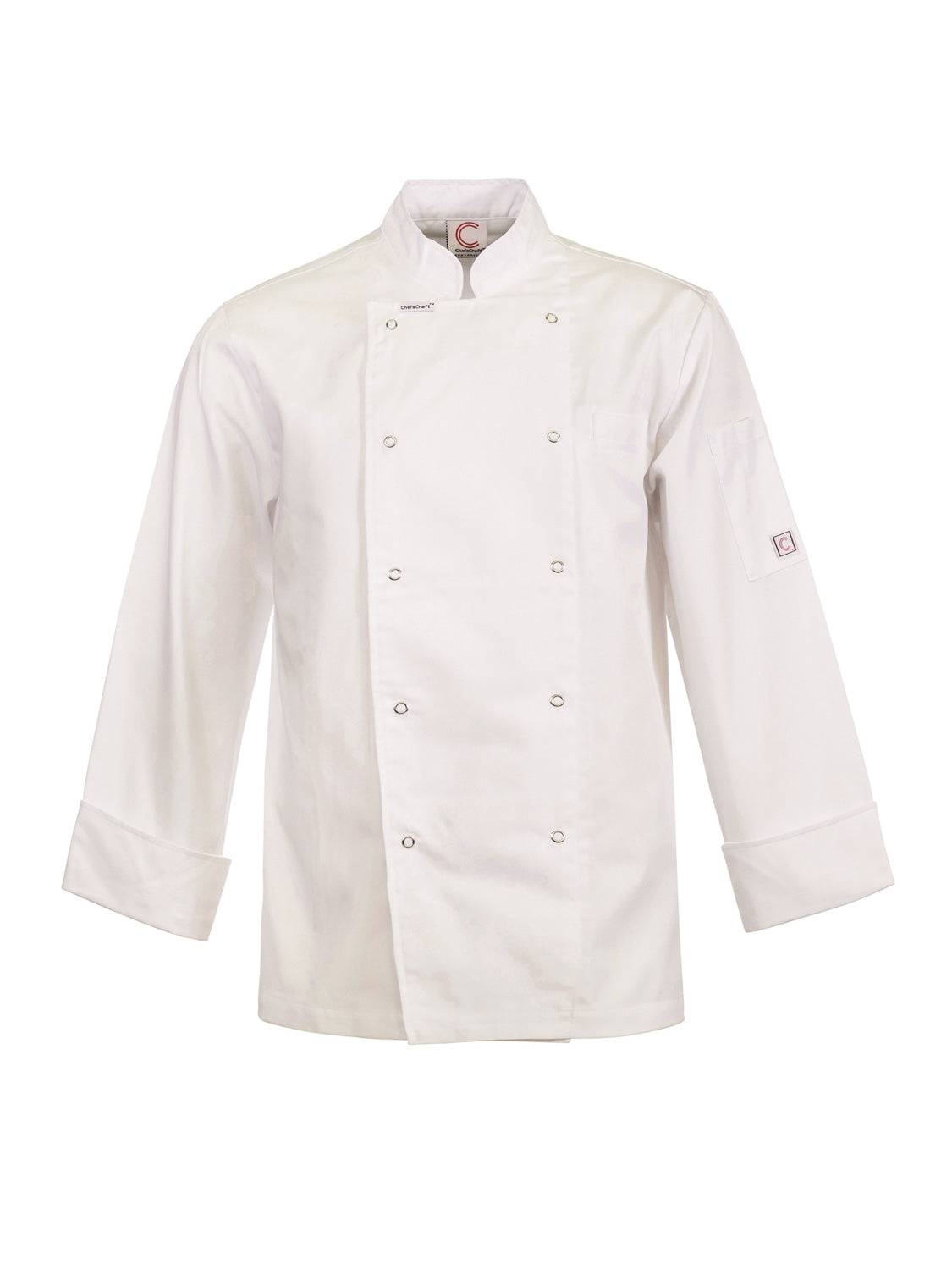Executive Chef Long Sleeve Jacket with Press Studs