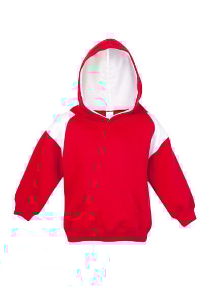Kids Shoulder Contrast Panel Hoodie
