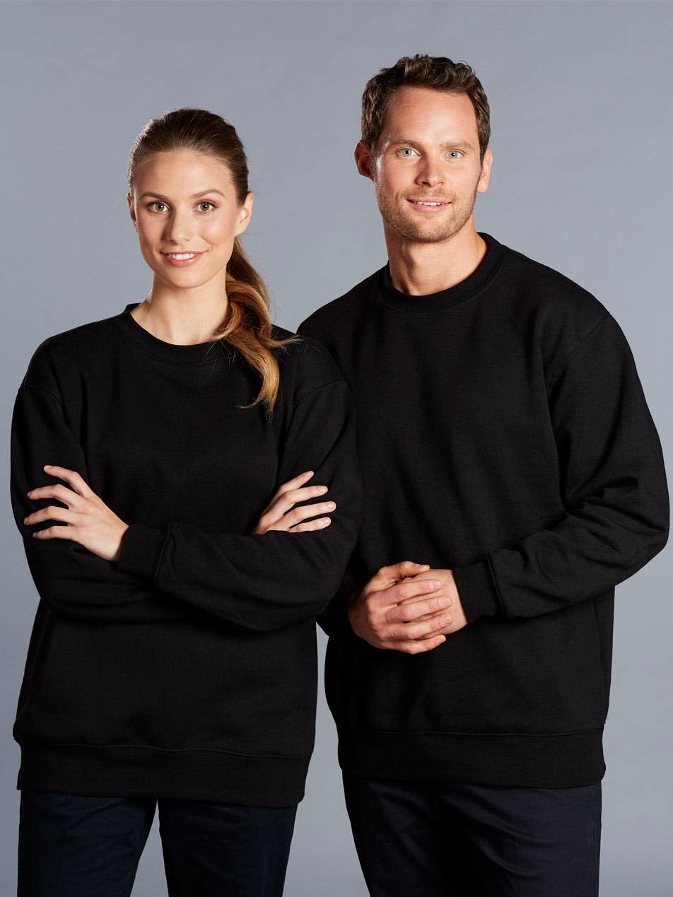Unisex Fleece American Style Crew Sweat Top