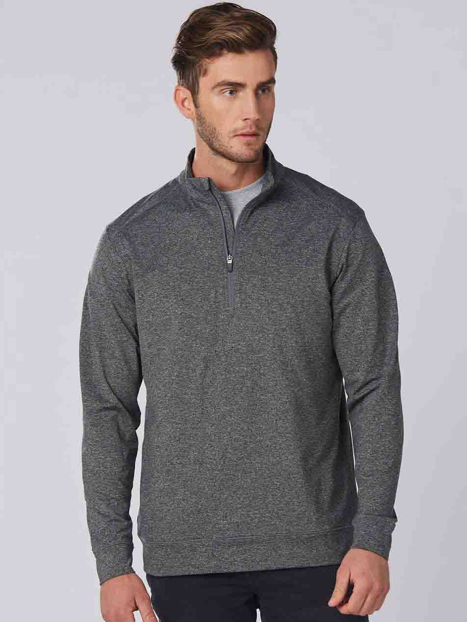 Mens Half Zip Long Sleeve Sweat Top