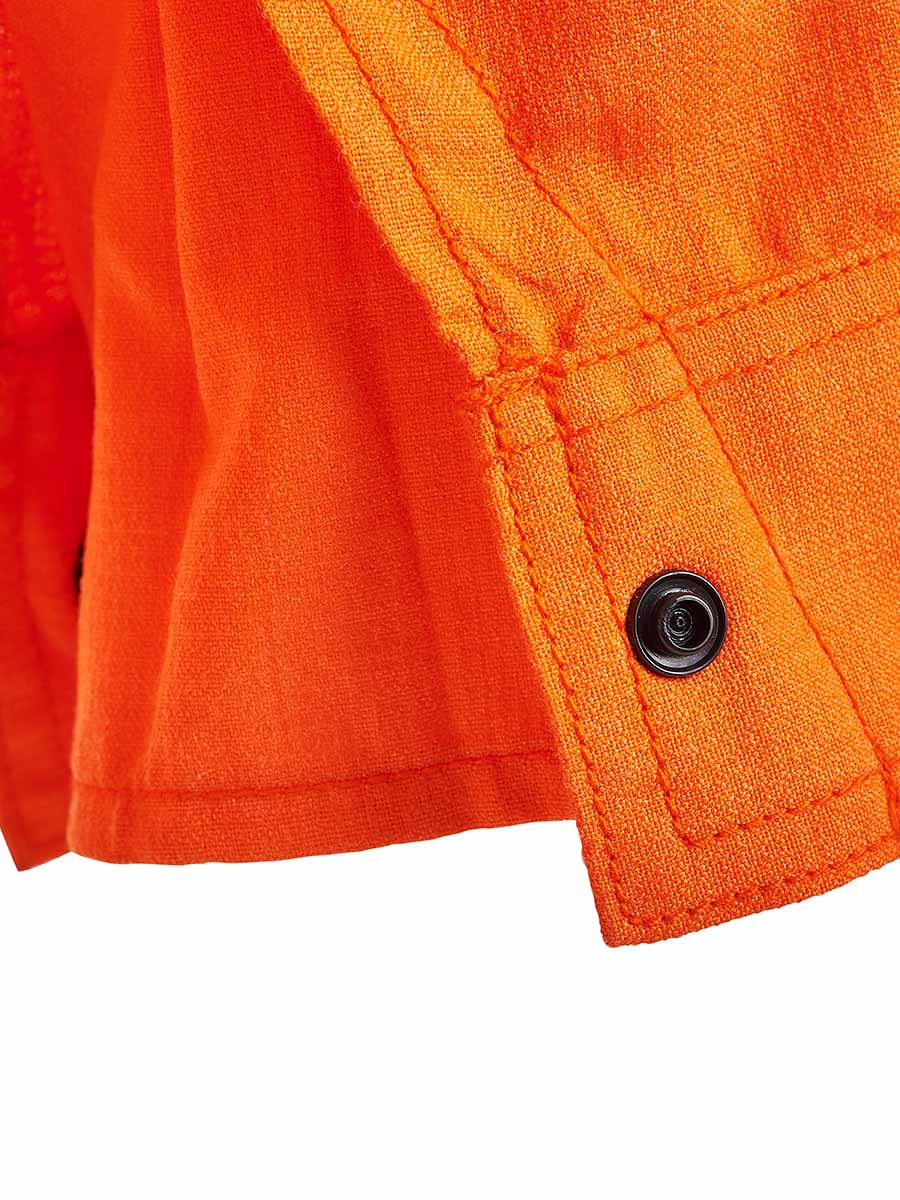 HRC2 Inherent Hi Vis Closed Front Reflective Shirt with X Pattern and Gusset Sleeves