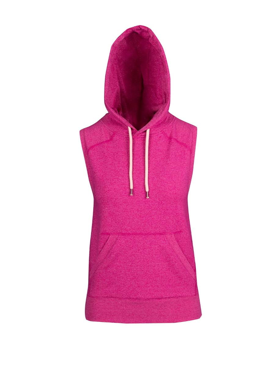 Ladies/ Junior Greatness Heather Sleeveless Hoodie